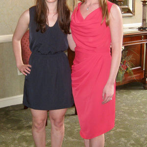 Rachel Roy Draped Crepe Goddess Dress